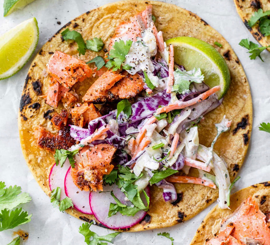 Mini Salmon Tacos